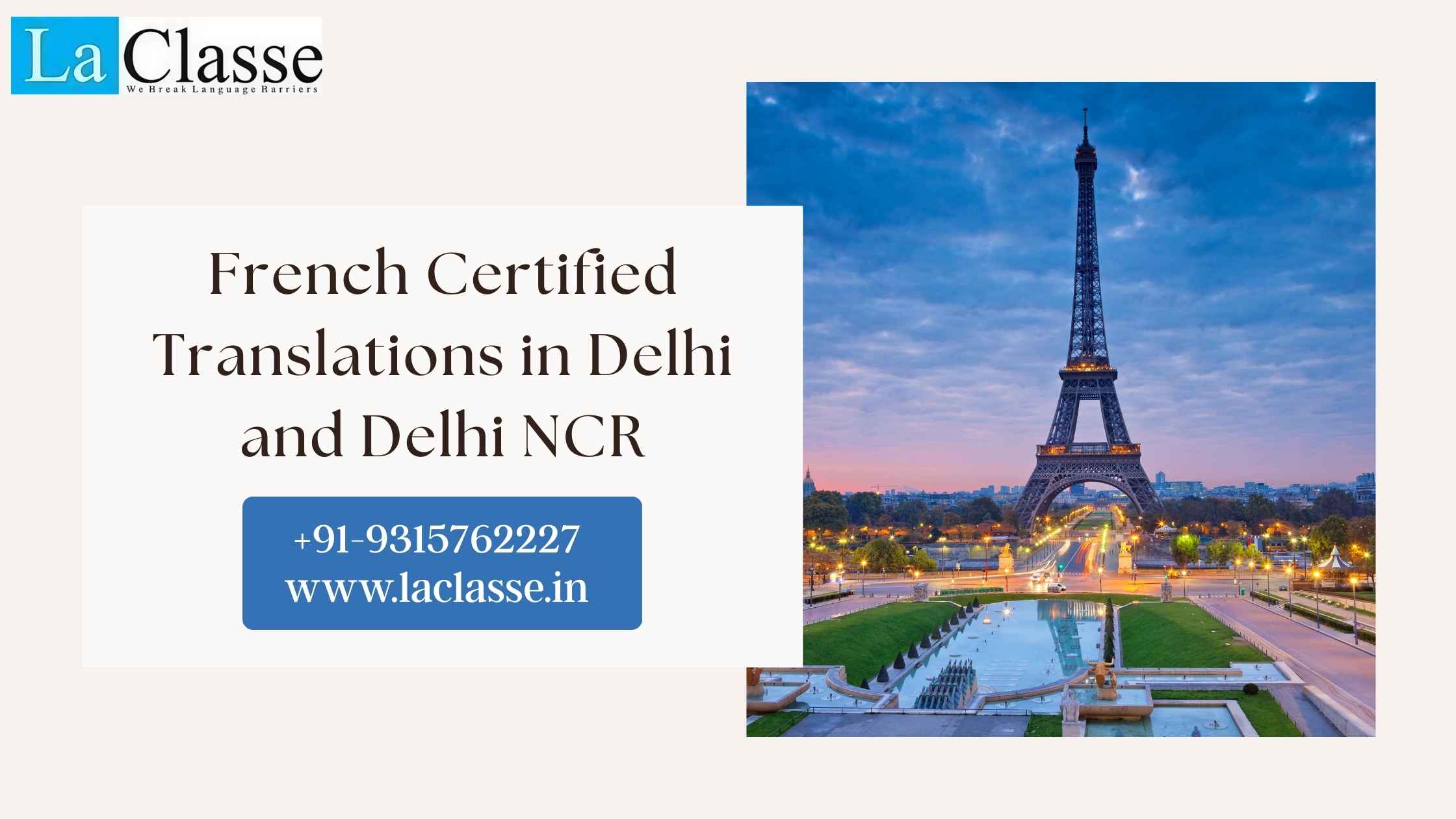 French Certified Translations in Delhi and Delhi NCR